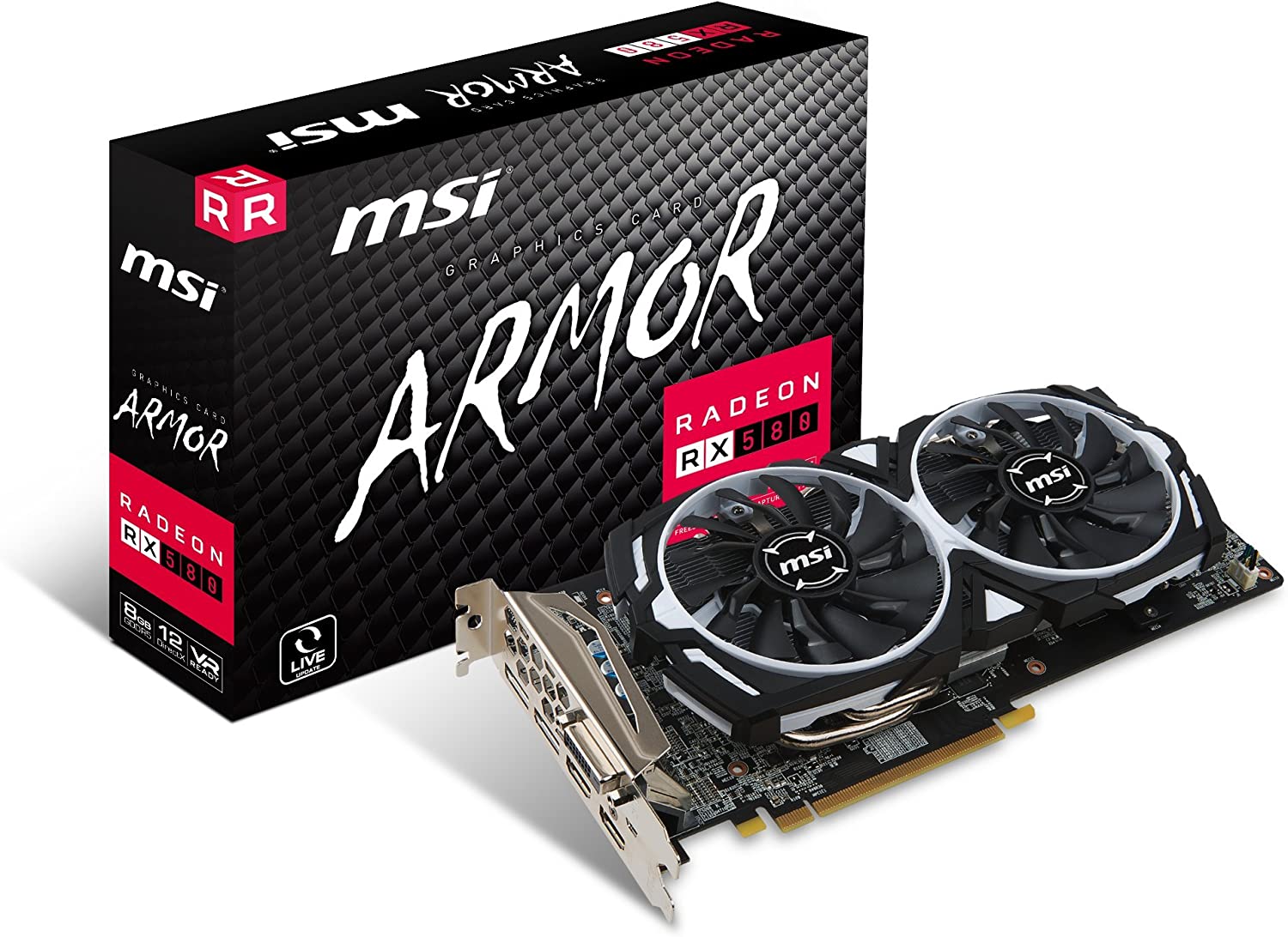 MSI AMD Radeon RX 580 8GB Armor OC